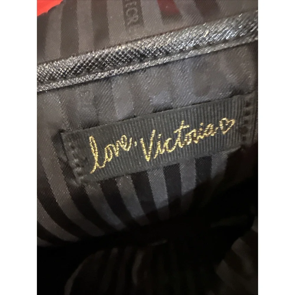 Victorias Secret BACKPACK - RED W/GOLD STUDS - Drawstring Close‎ Buckle Pockets
